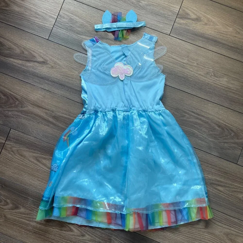 My Little Pony Rainbow Dash Costume Girls Size Medium (8-10) Halloween, Dress Up